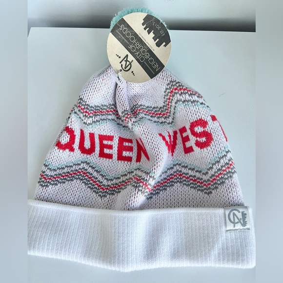 Retro Ski-doo Style Knit Beanie Hat Toque QUEEN WEST Adult Size Unisex - Picture 6 of 11